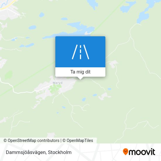 Dammsjöåsvägen karta