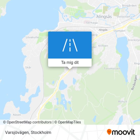 Varsjövägen karta