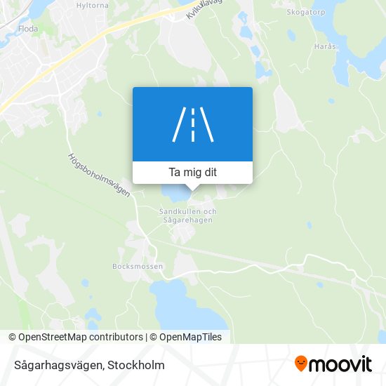 Sågarhagsvägen karta