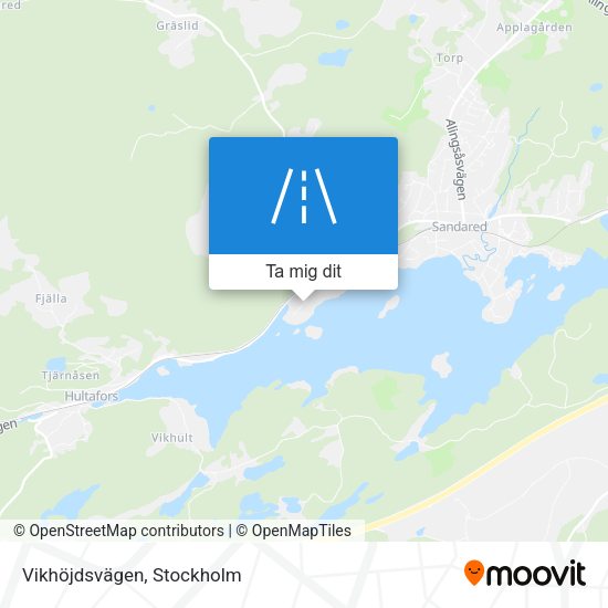 Vikhöjdsvägen karta