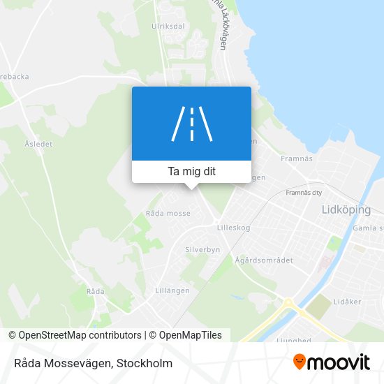 Råda Mossevägen karta