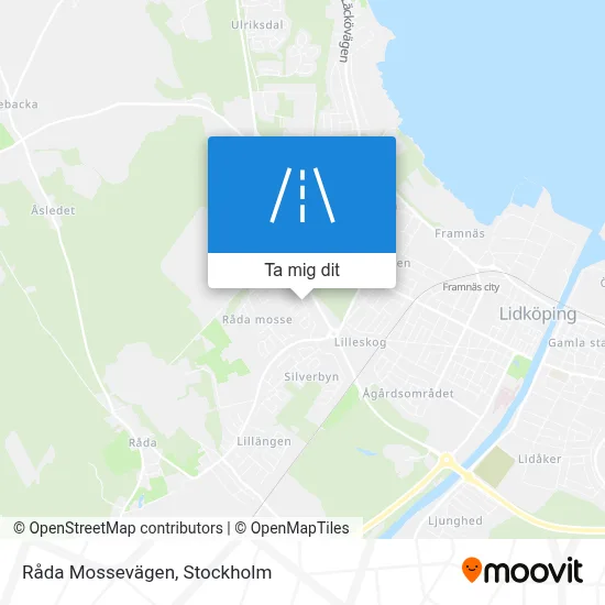 Råda Mossevägen karta