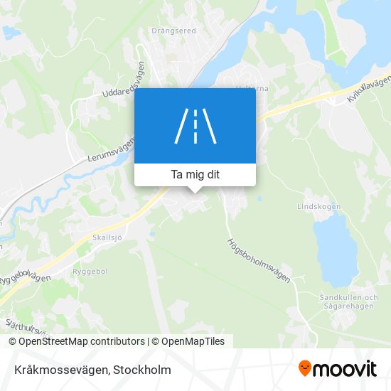 Kråkmossevägen karta