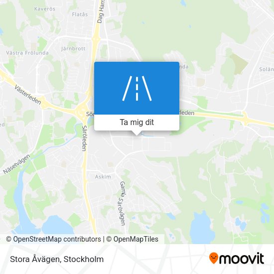 Stora Åvägen karta