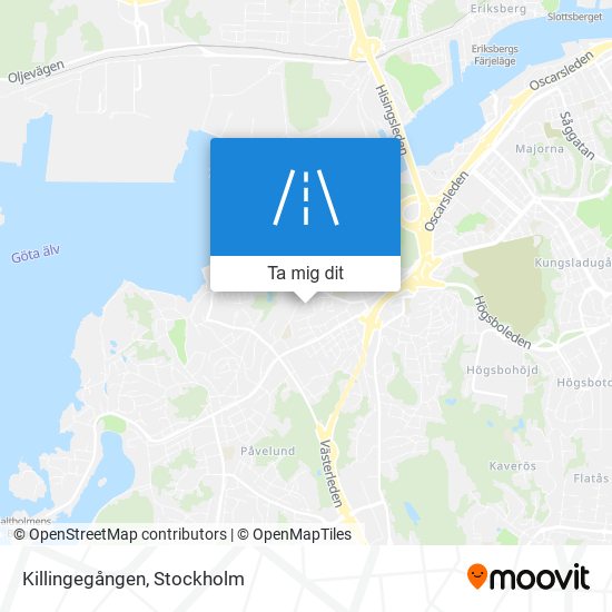 Killingegången karta