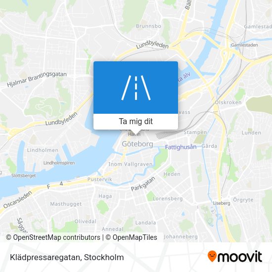 Klädpressaregatan karta
