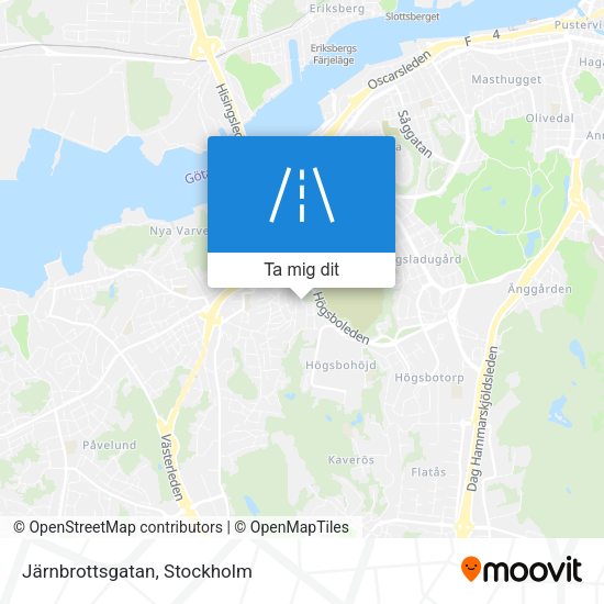Järnbrottsgatan karta