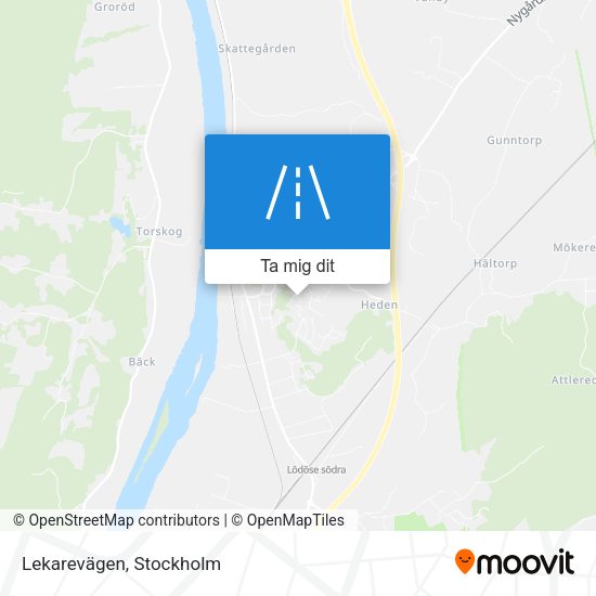 Lekarevägen karta