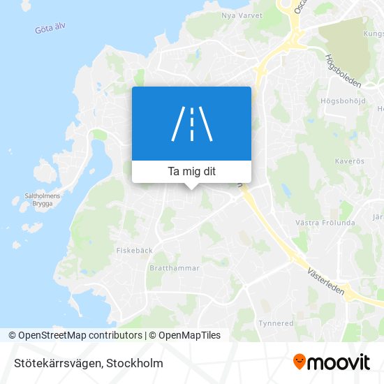 Stötekärrsvägen karta