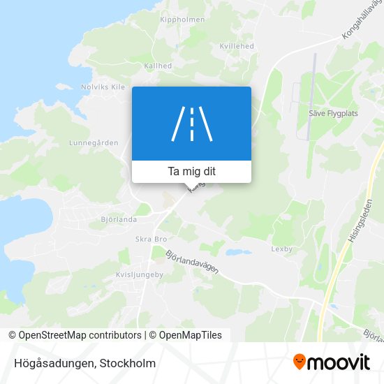 Högåsadungen karta