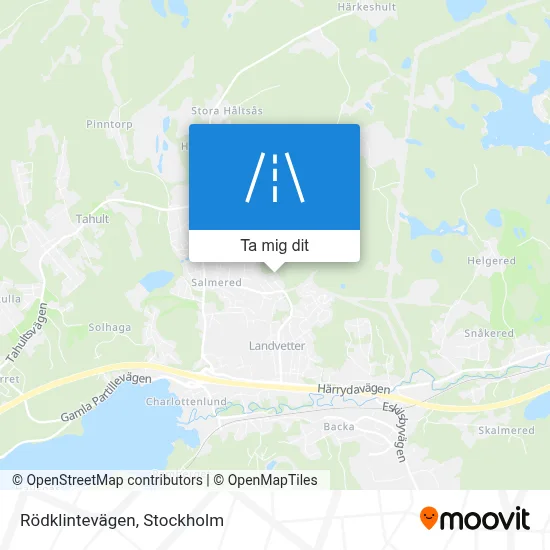Rödklintevägen karta
