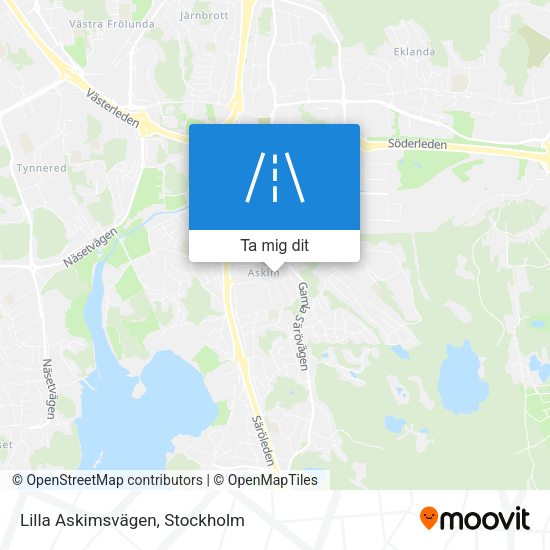 Lilla Askimsvägen karta
