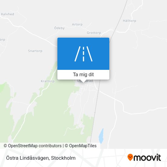 Östra Lindåsvägen karta