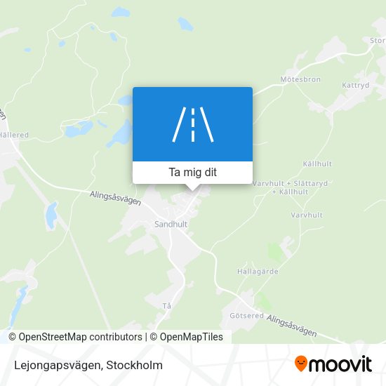 Lejongapsvägen karta