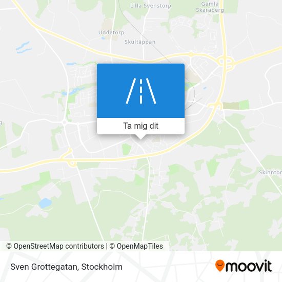 Sven Grottegatan karta