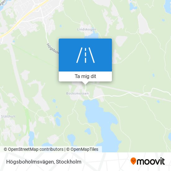 Högsboholmsvägen karta