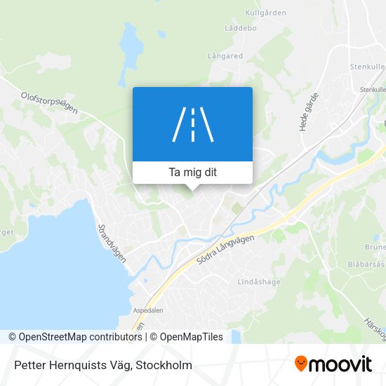 Petter Hernquists Väg karta