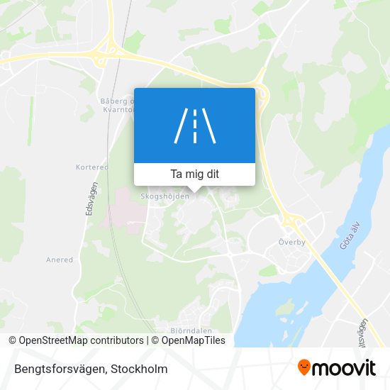 Bengtsforsvägen karta
