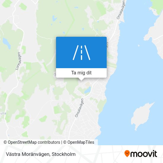 Västra Moränvägen karta
