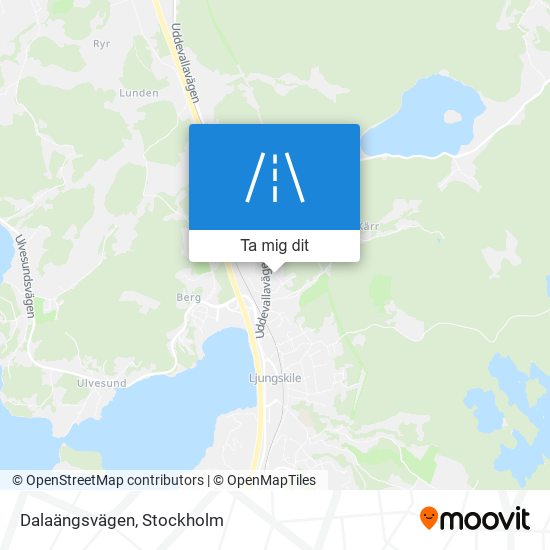 Dalaängsvägen karta