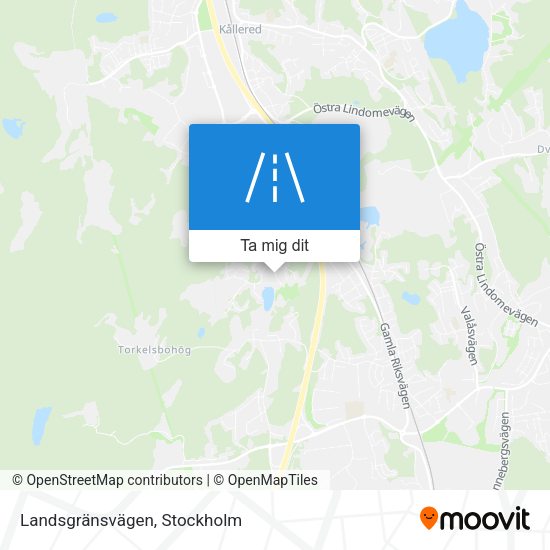 Landsgränsvägen karta