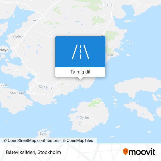 Båteviksliden karta