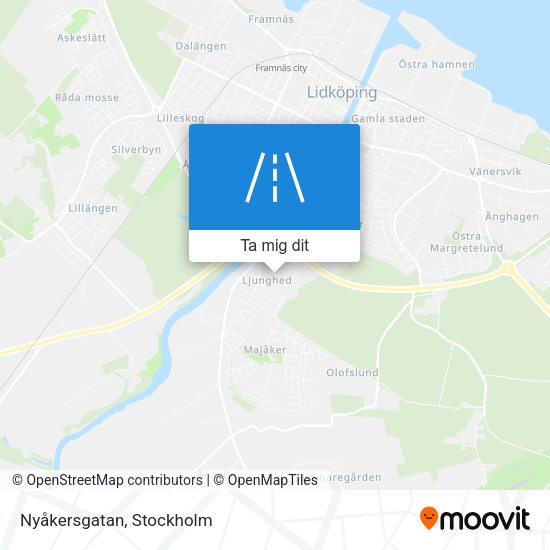 Nyåkersgatan karta