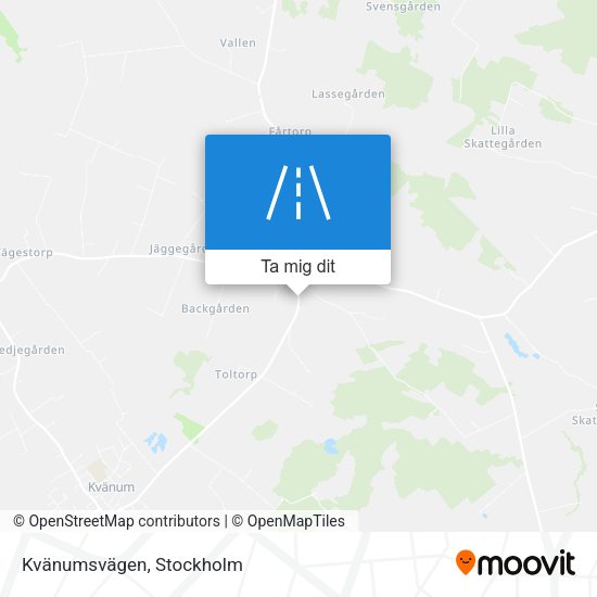 Kvänumsvägen karta