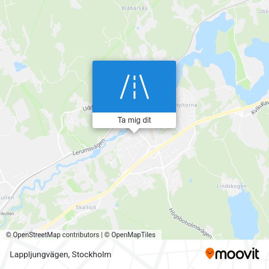 Lappljungvägen karta