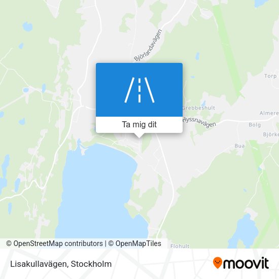Lisakullavägen karta