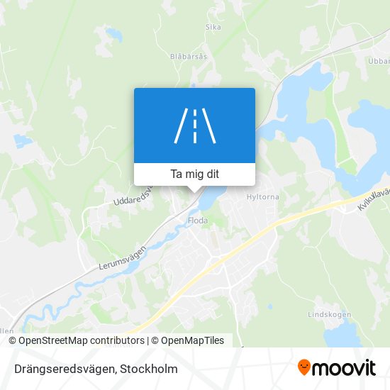 Drängseredsvägen karta