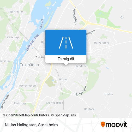 Niklas Hallsgatan karta