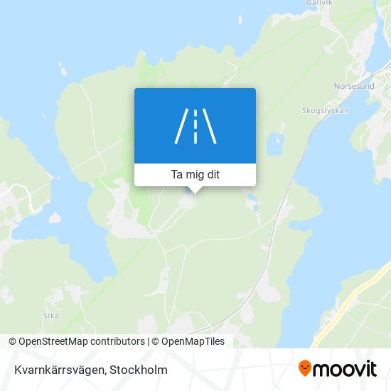 Kvarnkärrsvägen karta