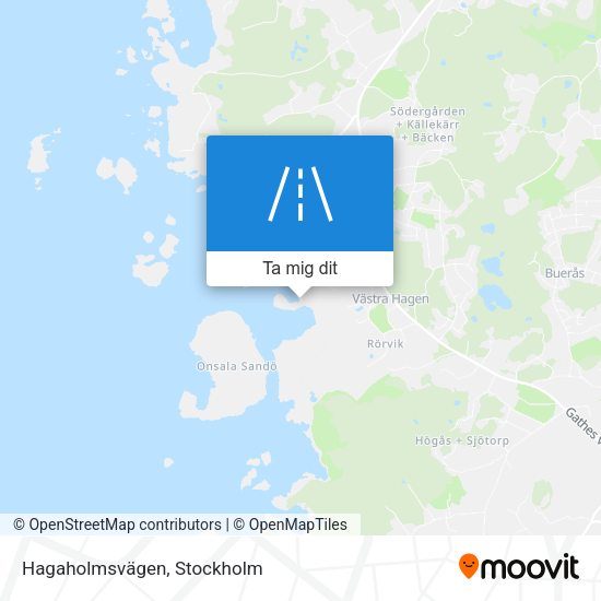 Hagaholmsvägen karta
