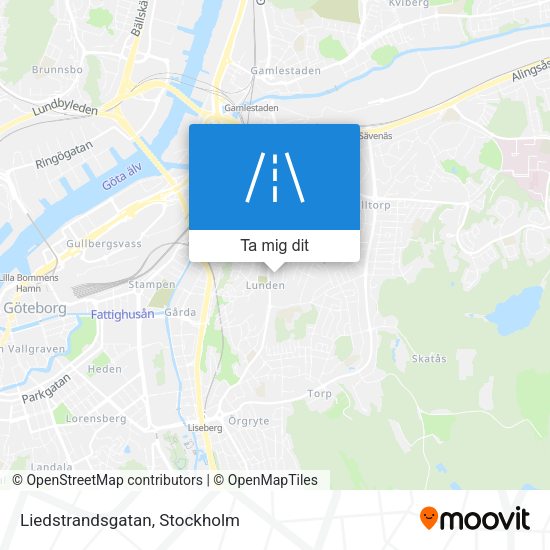 Liedstrandsgatan karta