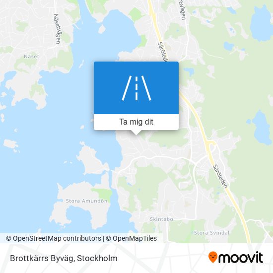 Brottkärrs Byväg karta