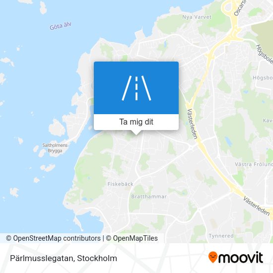 Pärlmusslegatan karta