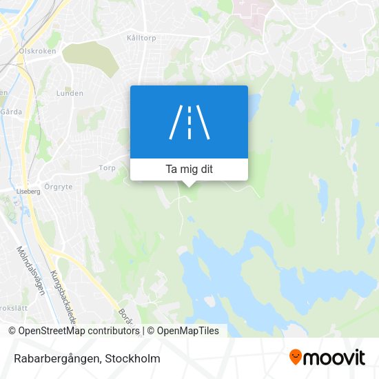 Rabarbergången karta