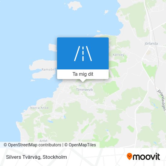 Silvers Tvärväg karta