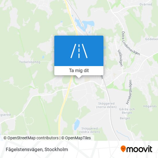 Fågelstensvägen karta