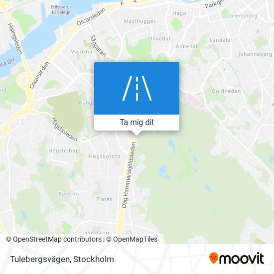 Tulebergsvägen karta