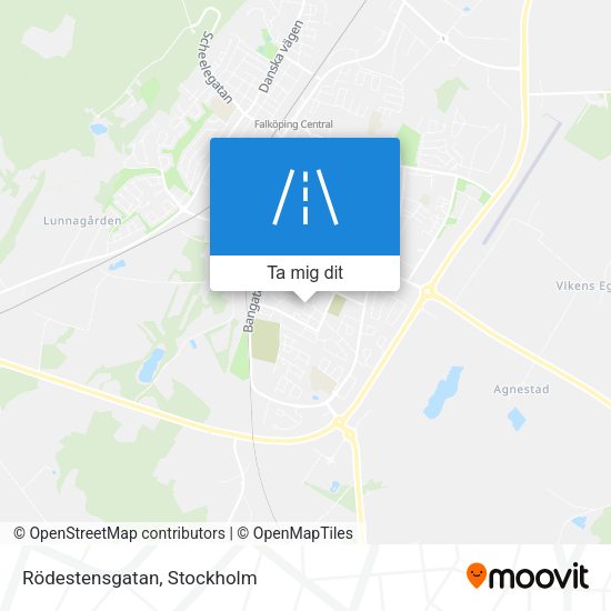 Rödestensgatan karta