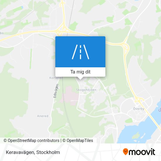 Keravavägen karta