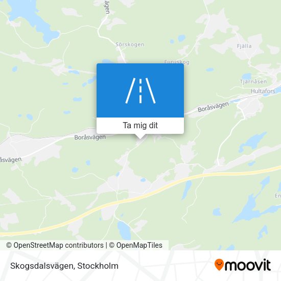 Skogsdalsvägen karta