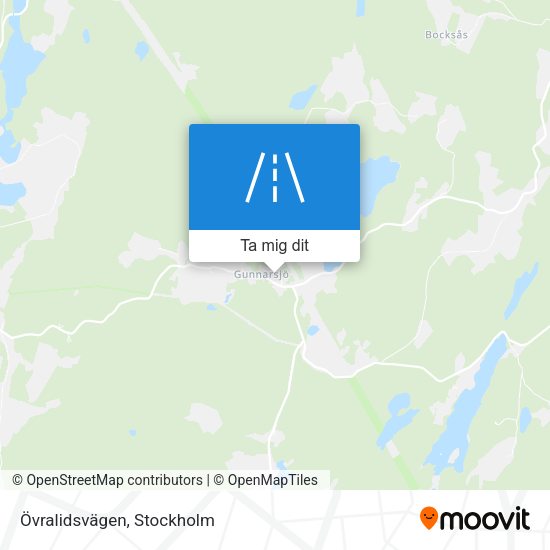 Övralidsvägen karta