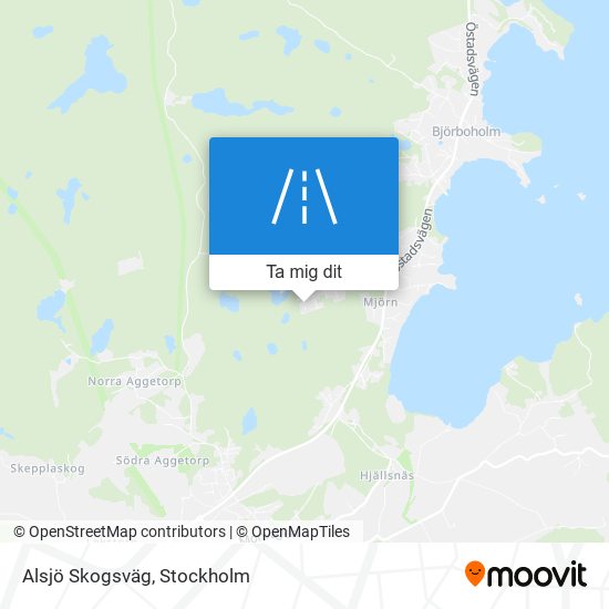 Alsjö Skogsväg karta