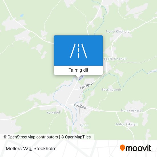 Möllers Väg karta