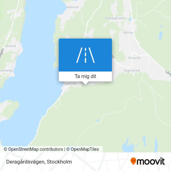 Deragårdsvägen karta
