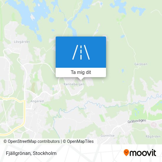 Fjällgrönan karta