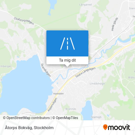 Åtorps Bokväg karta